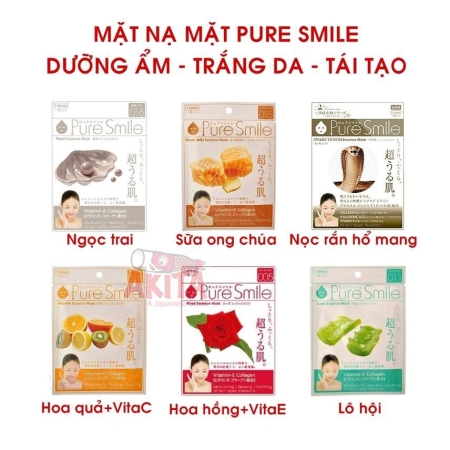 Mặt nạ Naris Pure Smile Milk Essence Mask Rose N001 20ml/ 1 miếng
