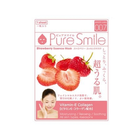 Mặt nạ Naris Pure Smile Milk Essence Mask Strawberry N002 20 ml/ 1 miếng
