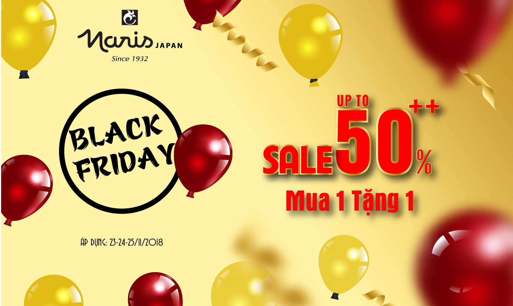 Shopping thả ga với đại tiệc Black Friday từ Naris Cosmetics