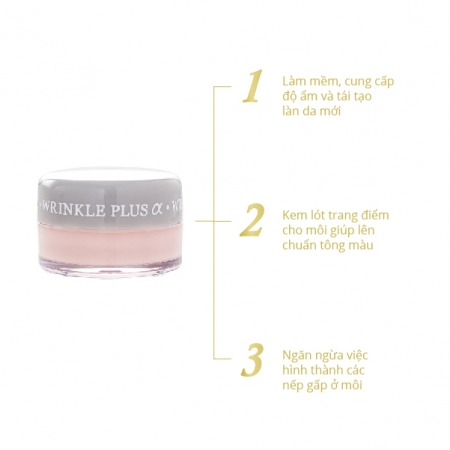 Lót Dưỡng Môi Wrinkle Plus Alpha – Clear Lip Base (10g)