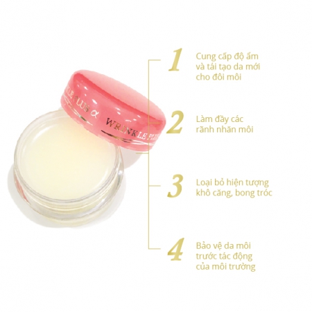 Son Dưỡng Naris Cosmetics Ngừa Nhăn, Giảm Khô Môi 10g Wrinkle Plus Alpha Super Lip Repair