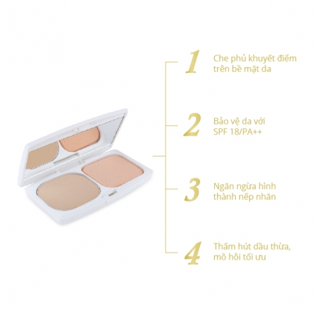 Phấn nền mịn da NARIS POWDER FOUNDATION