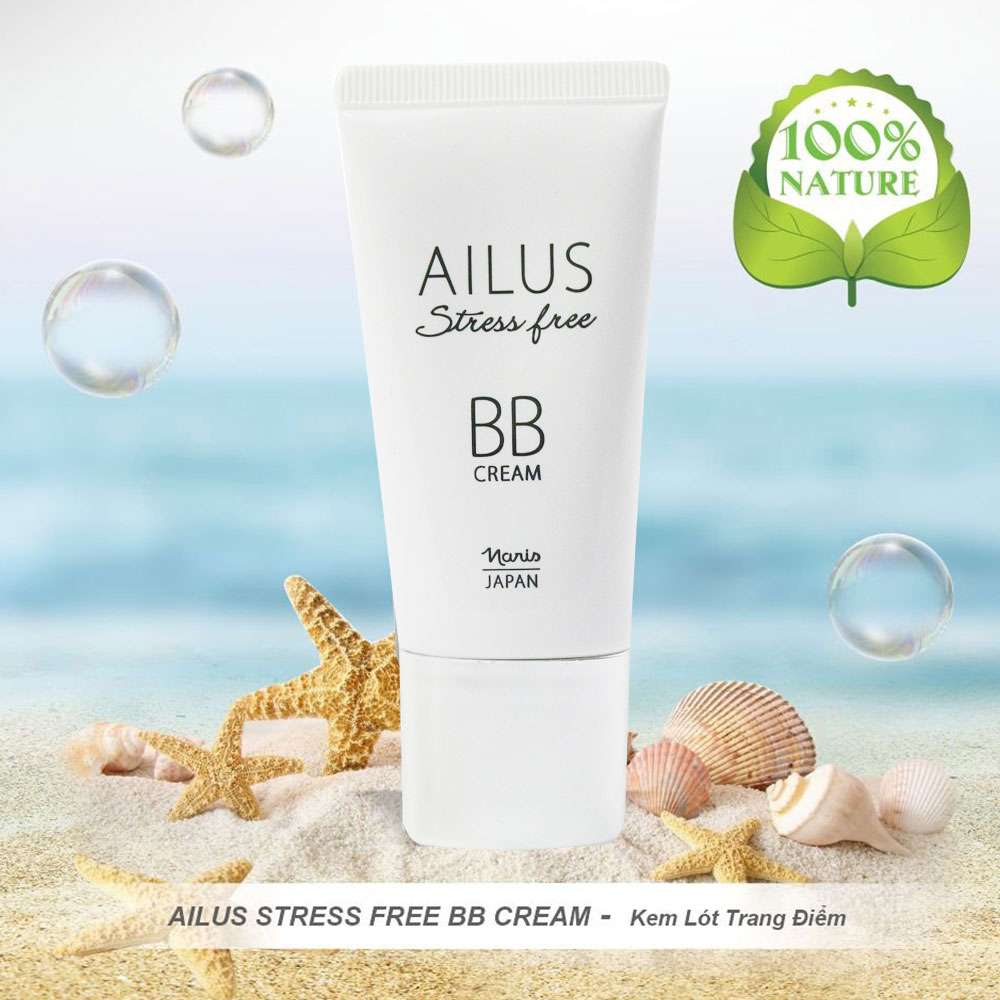 Che đi biểu hiện của stress với BB Cream Naris Comestic Ailus Stress Free