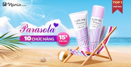 Parasola Illumi Skin UV Essence - Kem chống nắng vật lý và hóa học top 1 Nhật Bản